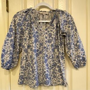 Loft Floral Blue Women's Top